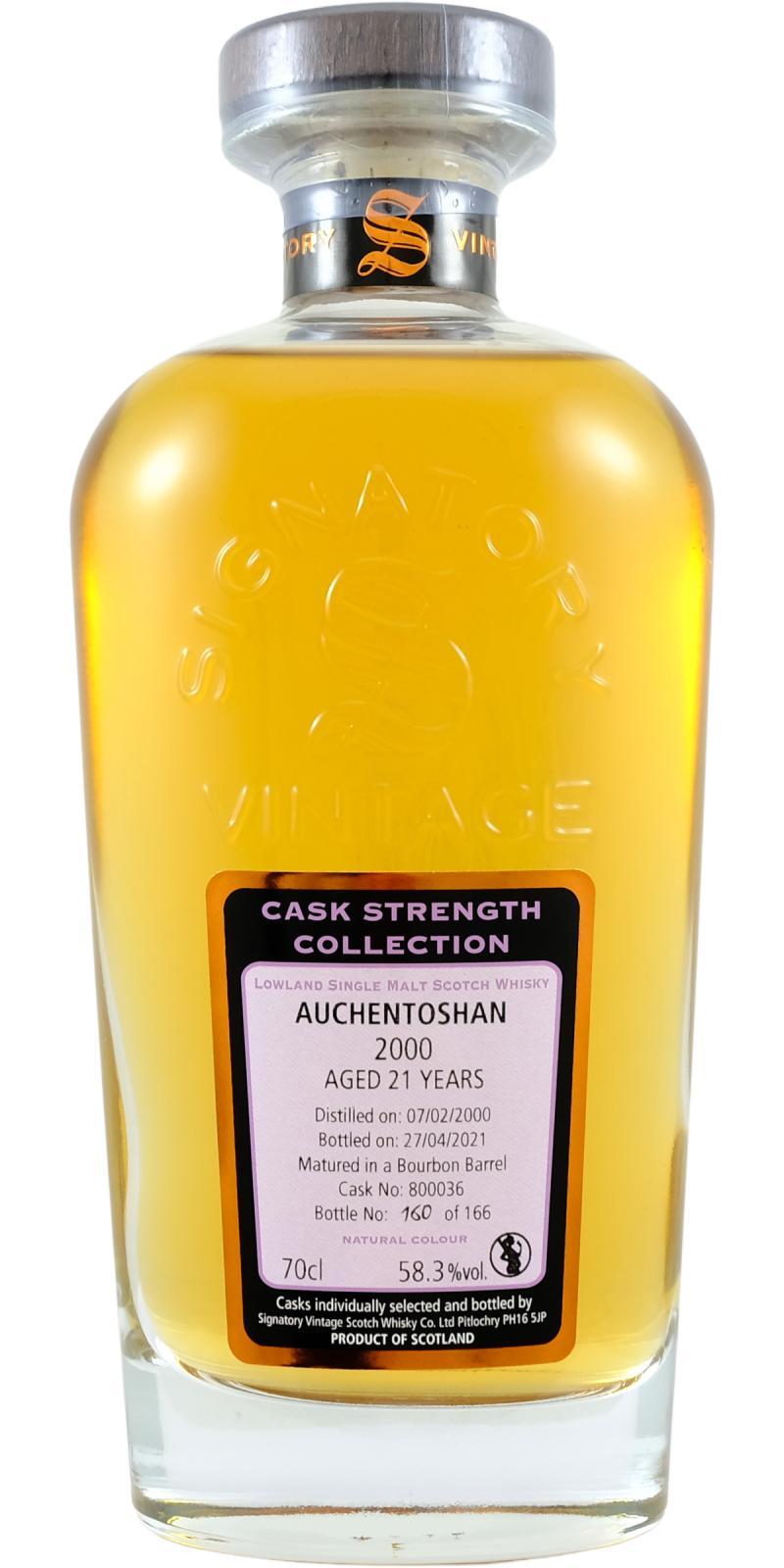 Auchentoshan 2000 SV  Cask Strength Collection