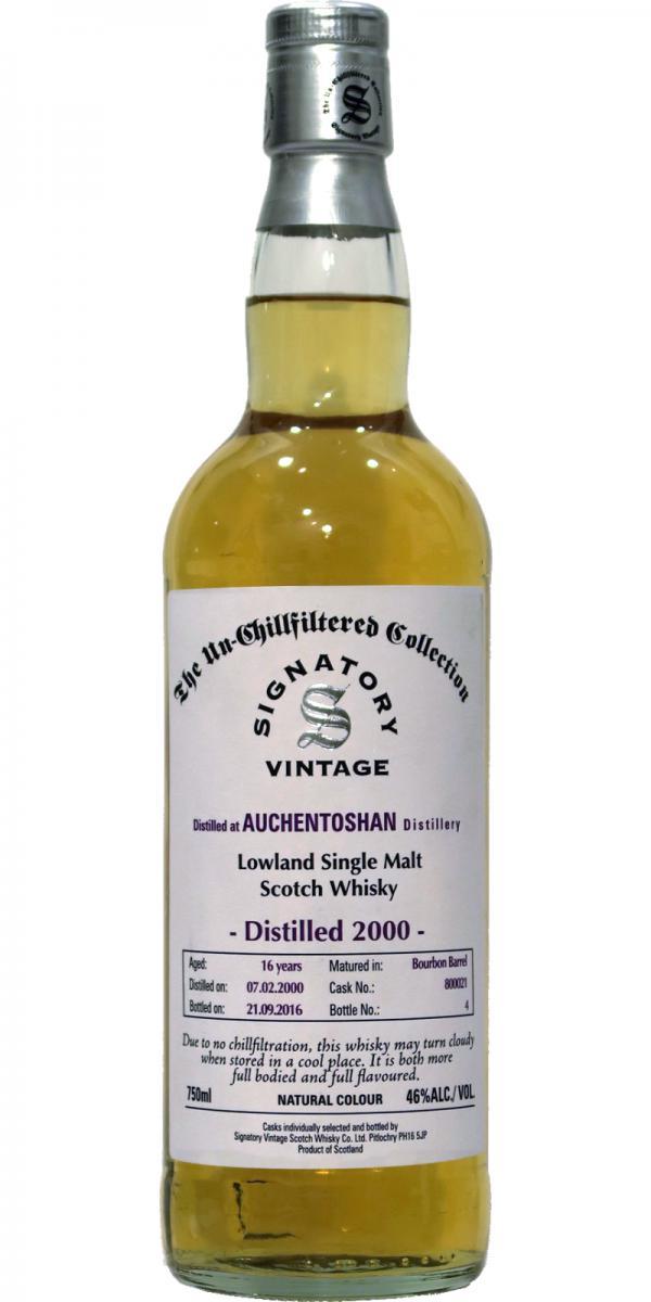 Auchentoshan 2000 SV  The Un-Chillfiltered Collection