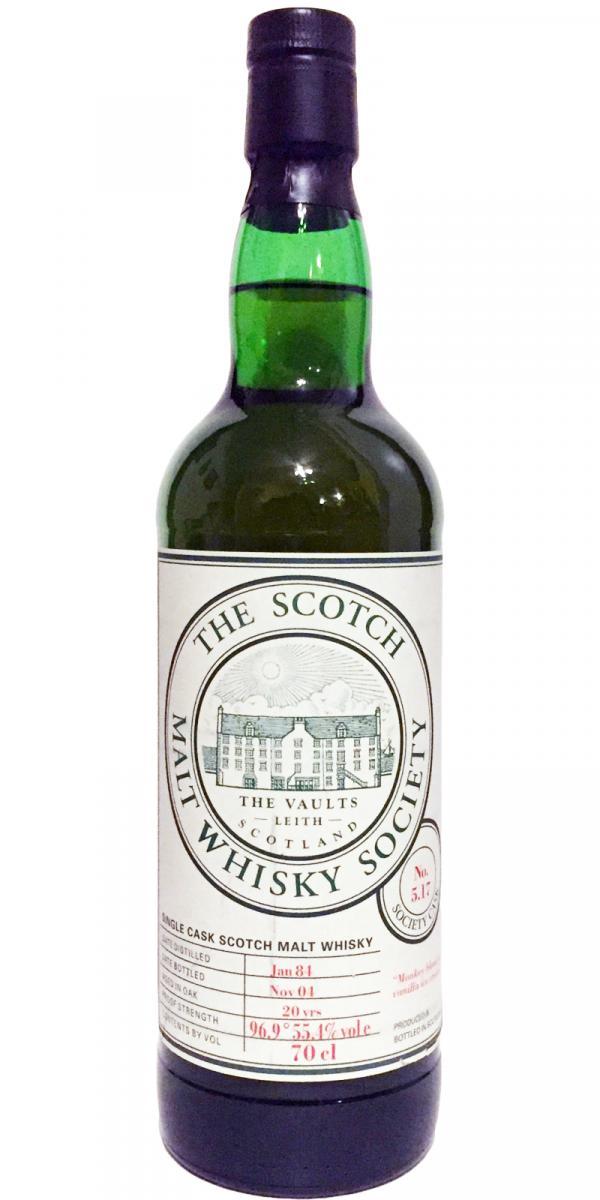 Auchentoshan 1984 SMWS 5.17  Monkey blood on vanilla ice cream
