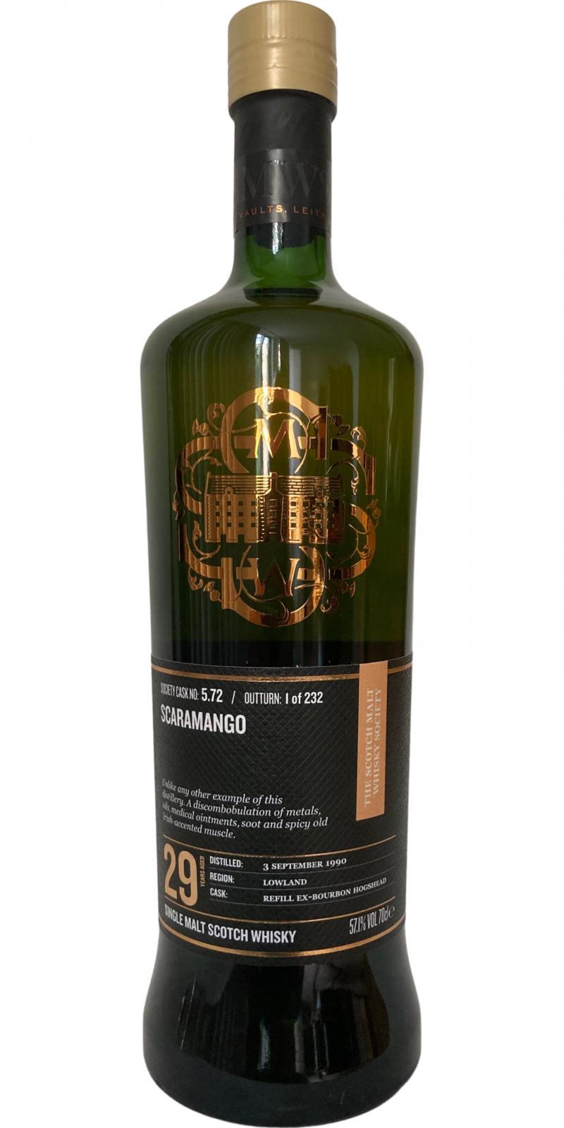 Auchentoshan 1990 SMWS 5.72  Scaramango