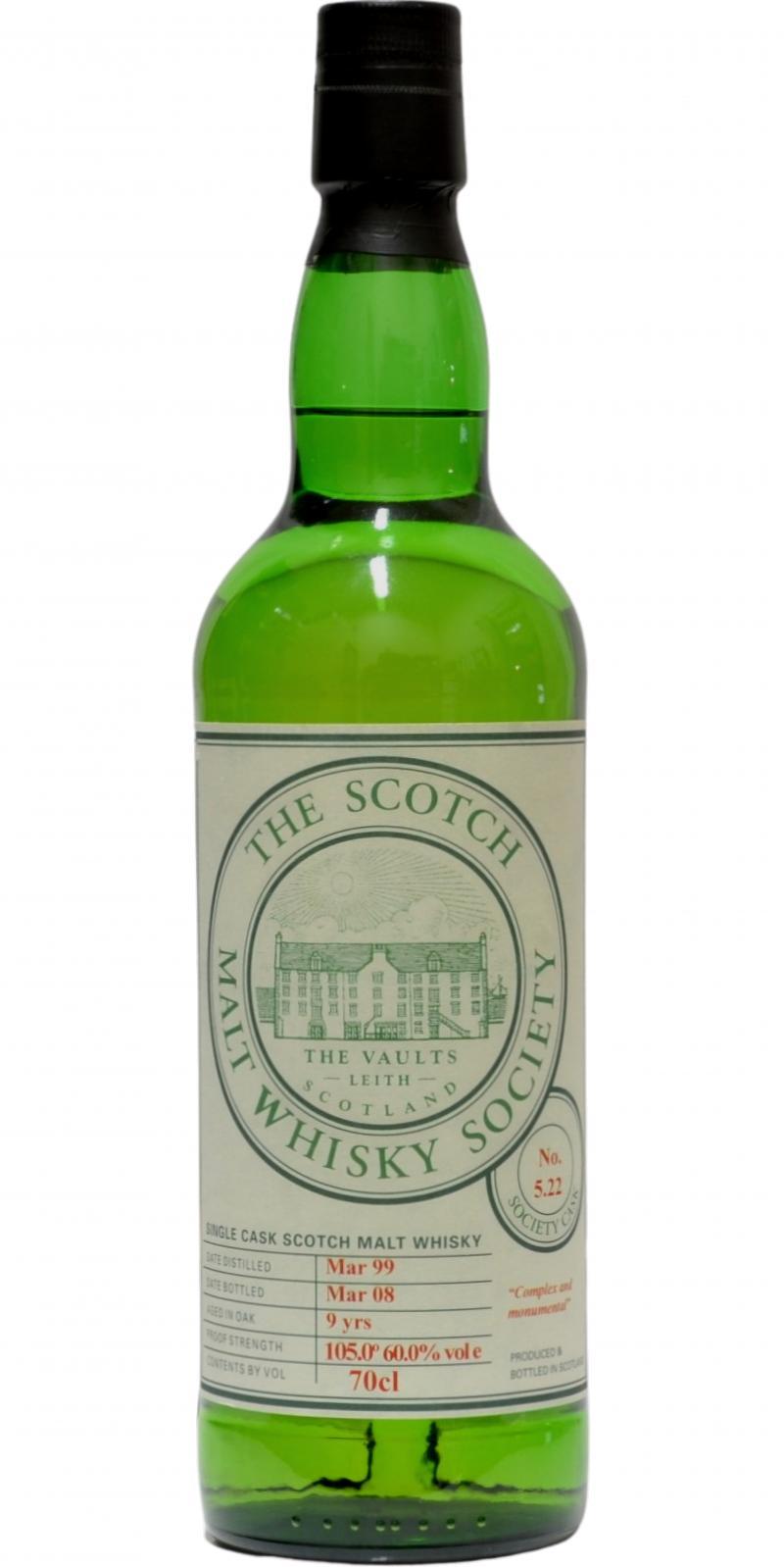 Auchentoshan 1999 SMWS 5.22  Complex and monumental
