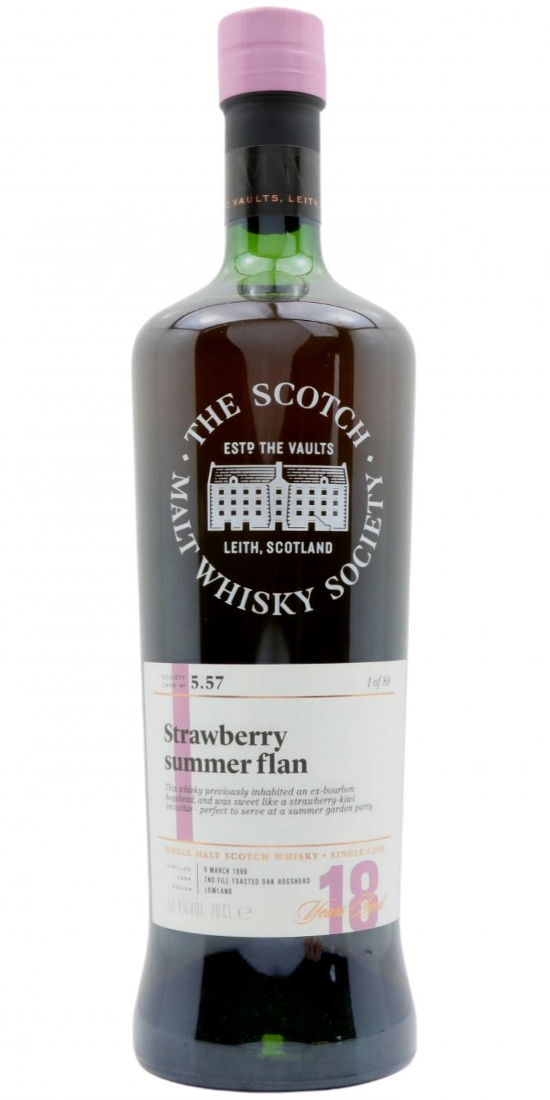 Auchentoshan 1999 SMWS 5.57  Strawberry summer flan