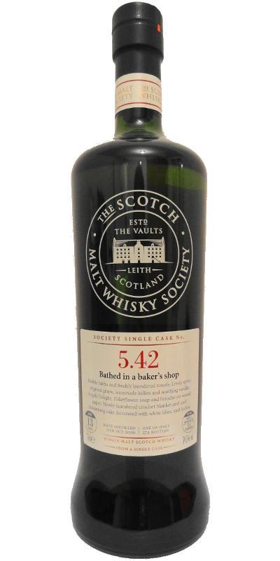 Auchentoshan 2000 SMWS 5.42  Bathed in a baker's shop