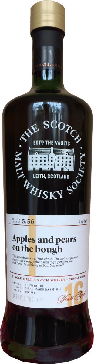 Auchentoshan 2000 SMWS 5.56  Apples and pears on the bough