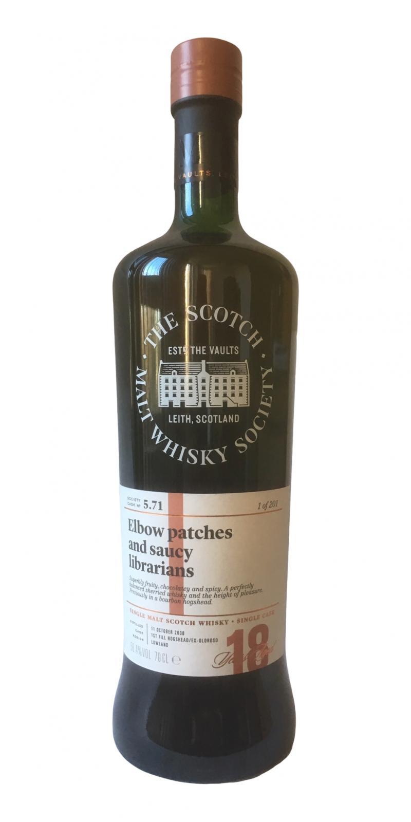 Auchentoshan 2000 SMWS 5.71  Elbow patches and saucy librarians