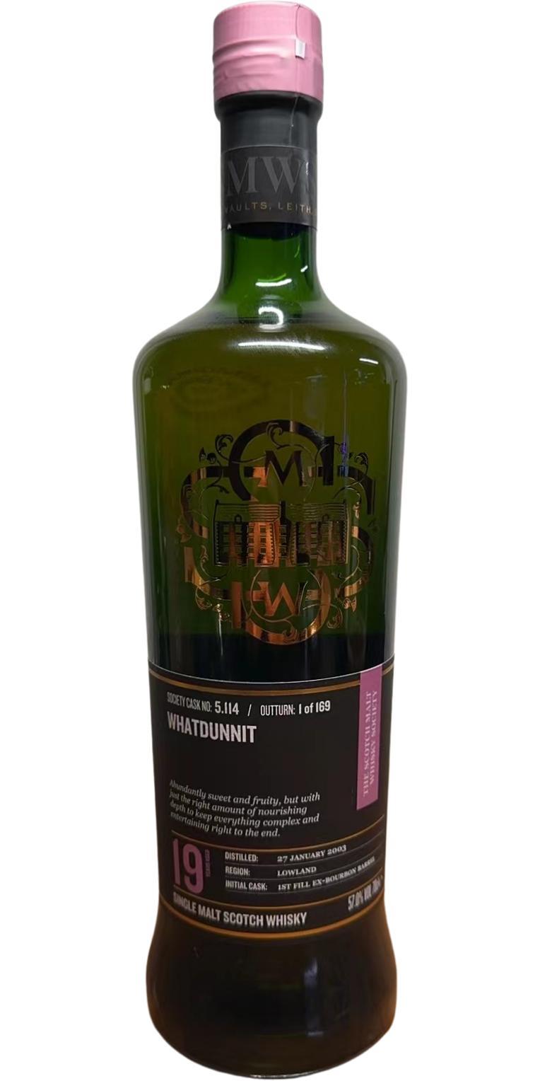 Auchentoshan 2003 SMWS 5.114  Whatdunnit