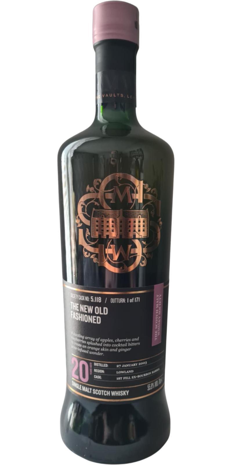 Auchentoshan 2003 SMWS 5.118  The new old fashioned