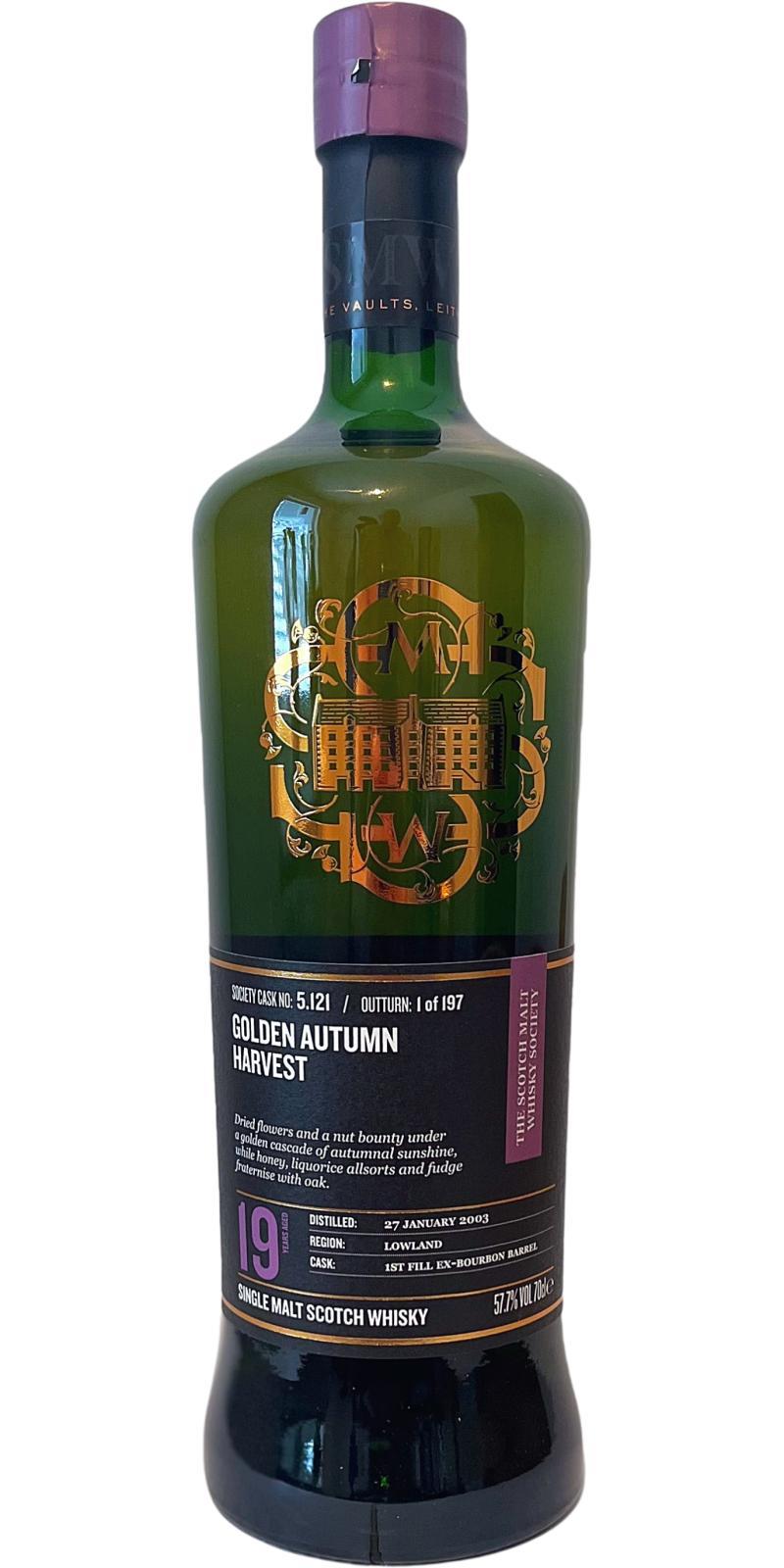 Auchentoshan 2003 SMWS 5.121  Golden autumn harvest