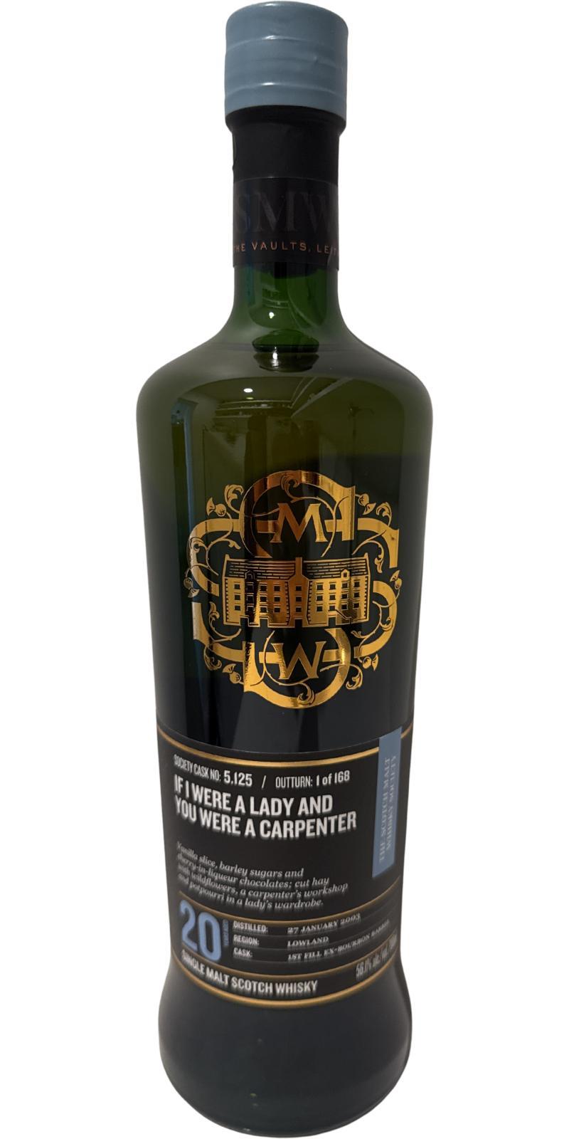 Auchentoshan 2003 SMWS 5.125  If I were a lady and you were a carpenter