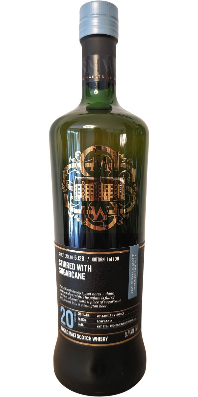 Auchentoshan 2003 SMWS 5.128  Stirred with sugarcane