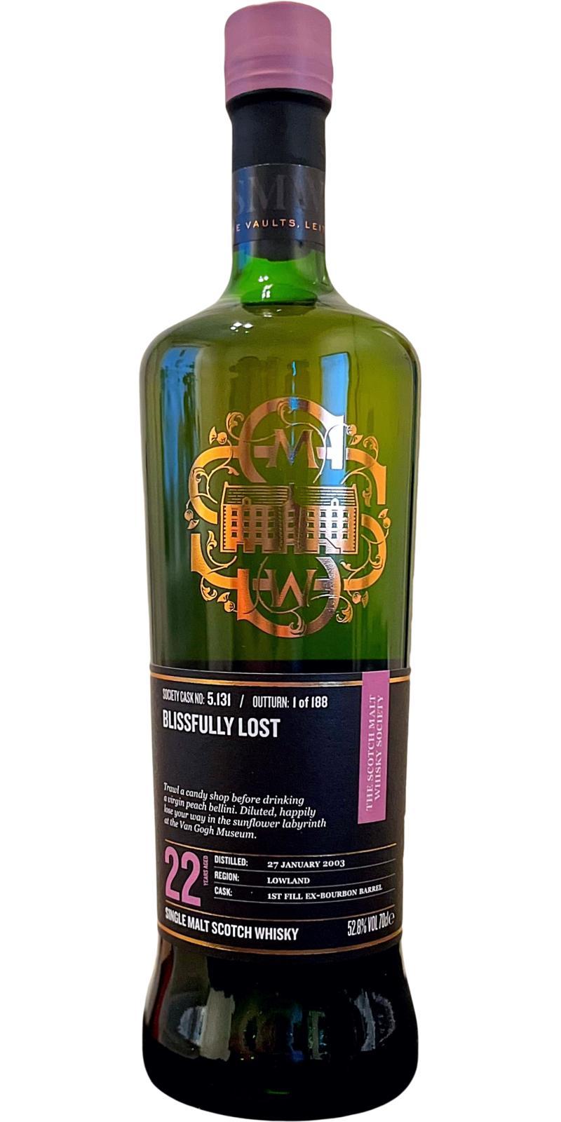 Auchentoshan 2003 SMWS 5.131  Blissfully lost
