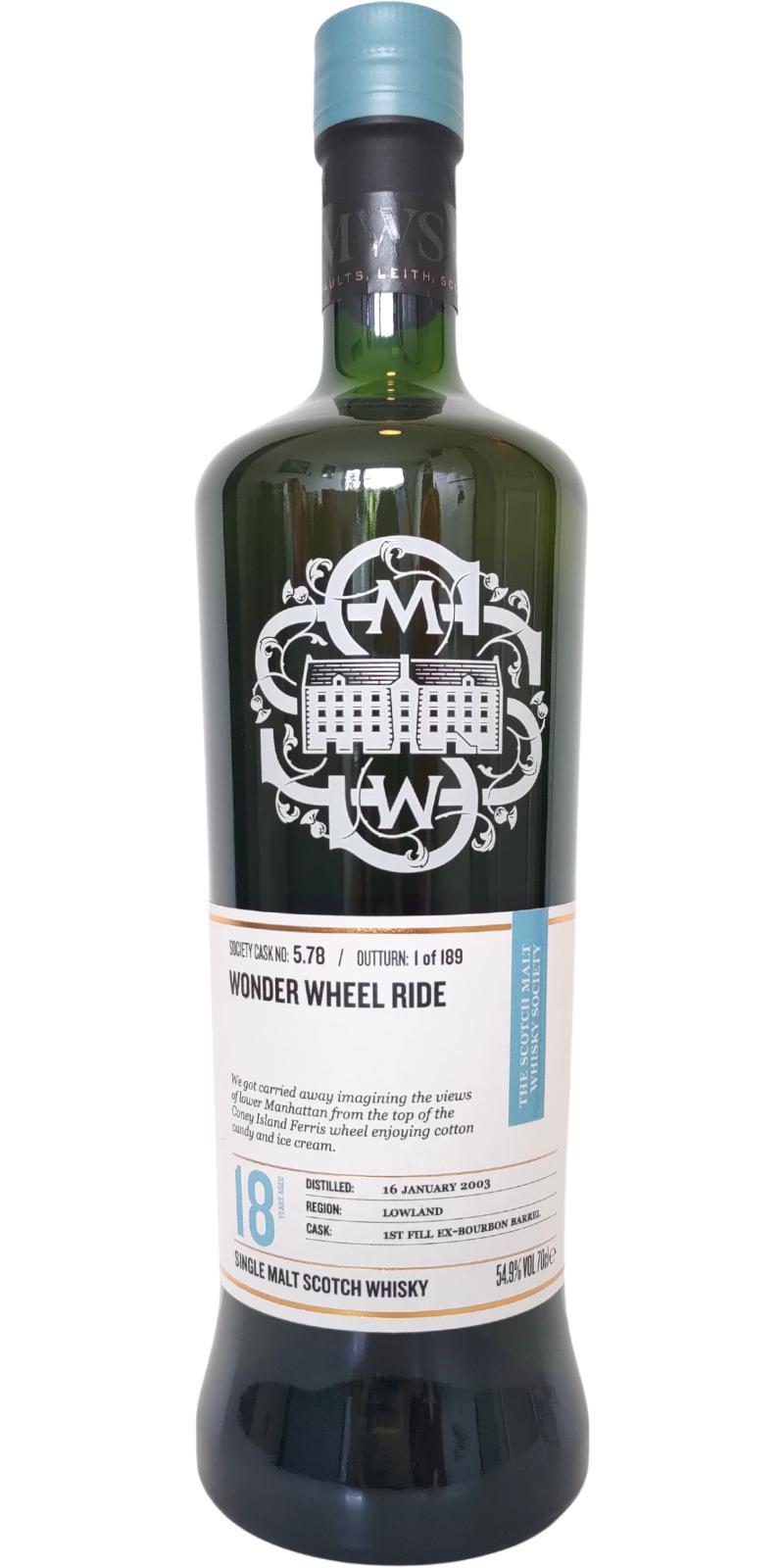 Auchentoshan 2003 SMWS 5.78  Wonder Wheel Ride