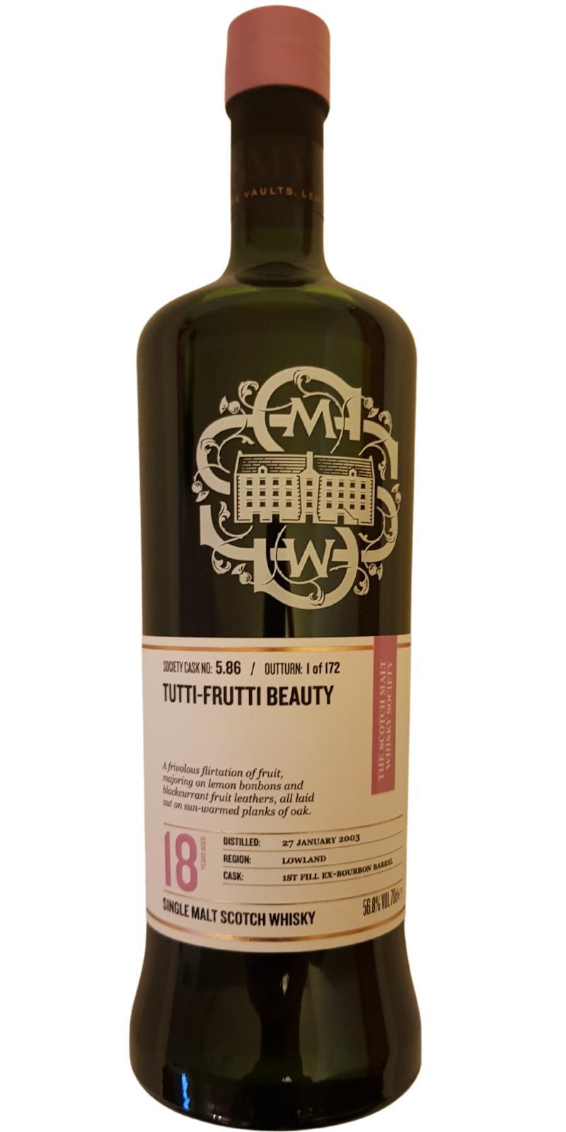 Auchentoshan 2003 SMWS 5.86  Tutti-frutti beauty