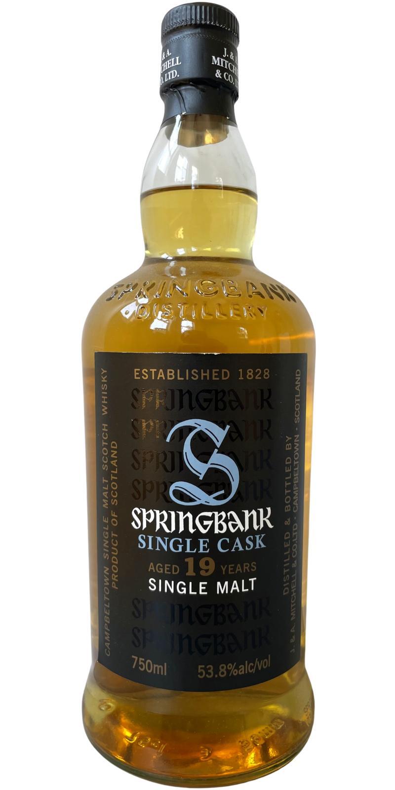 Springbank 19-year-old Single Cask