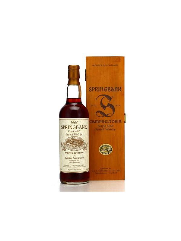 Springbank 1964 Private Bottling Lateltin Lanz Ingold 100th Anniversary
