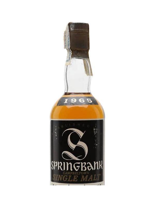 Springbank 1965 Black Label Cork stopper