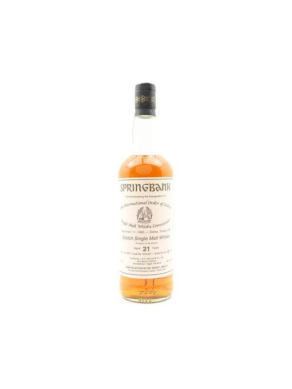 Springbank 1974 The International Order of Scotch