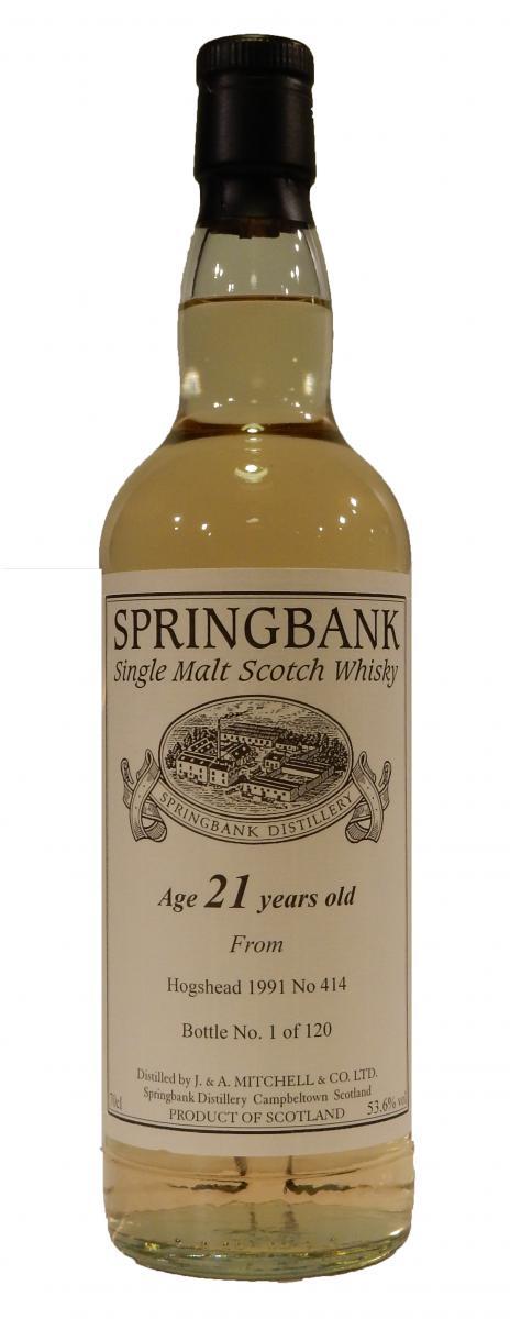 Springbank 1991 Private Bottling