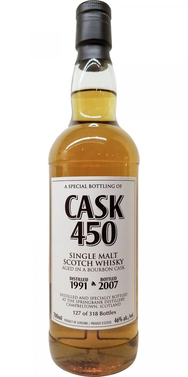 Springbank 1991 Cask 450 - Special Bottling