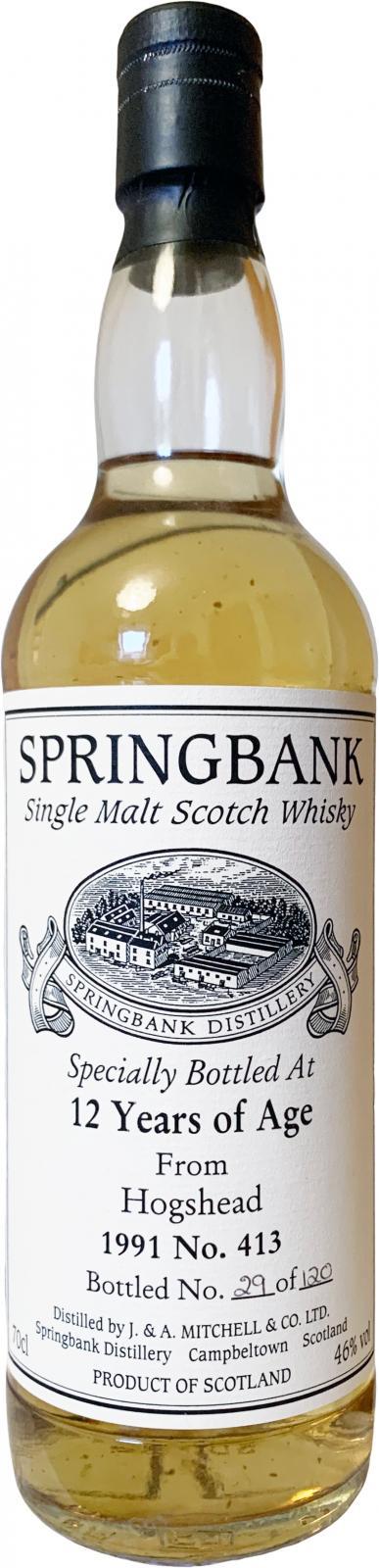 Springbank 1991 Private Bottling