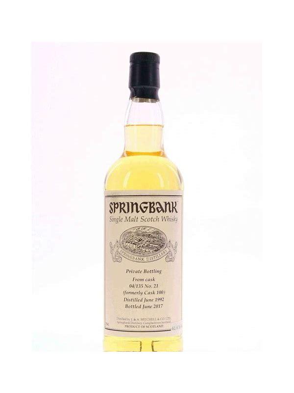 Springbank 1992 Private Cask Bottling