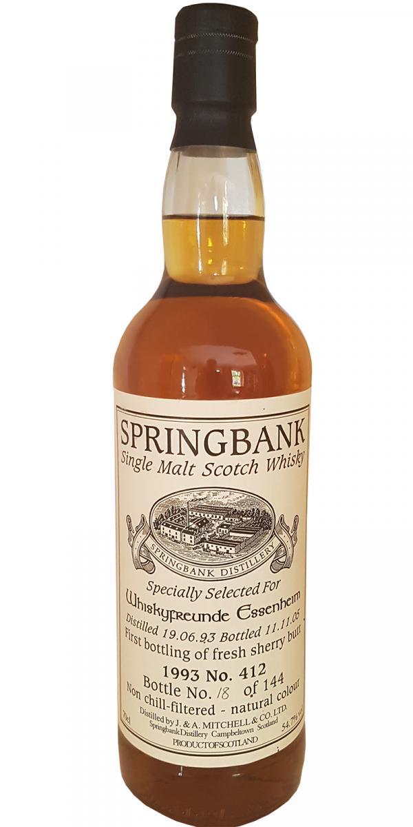 Springbank 1993 Private Bottling Whiskyfreunde Essenheim