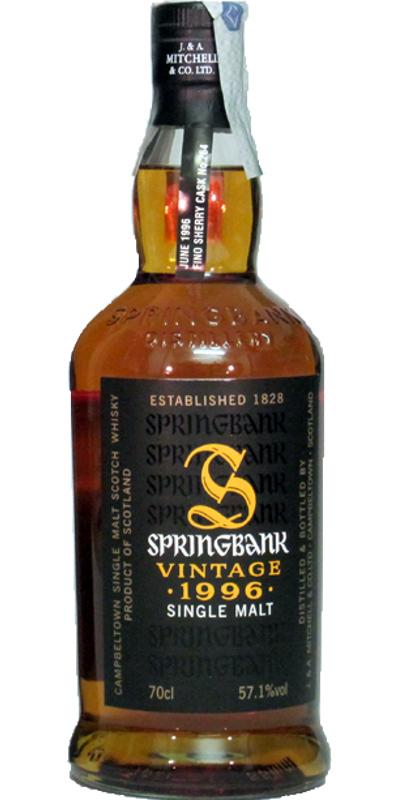Springbank 1996 Milano Whisky Festival 2009