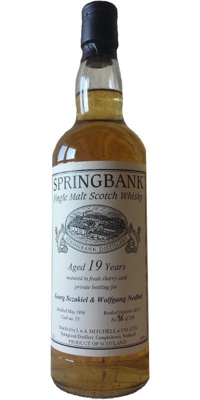 Springbank 1996 Private Bottling