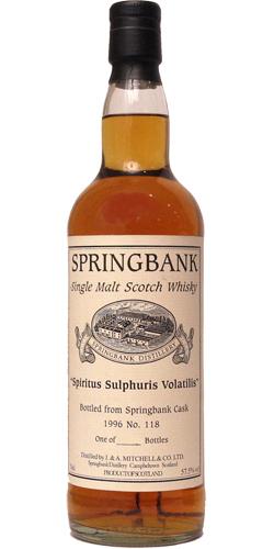 Springbank 1996 Private Bottling