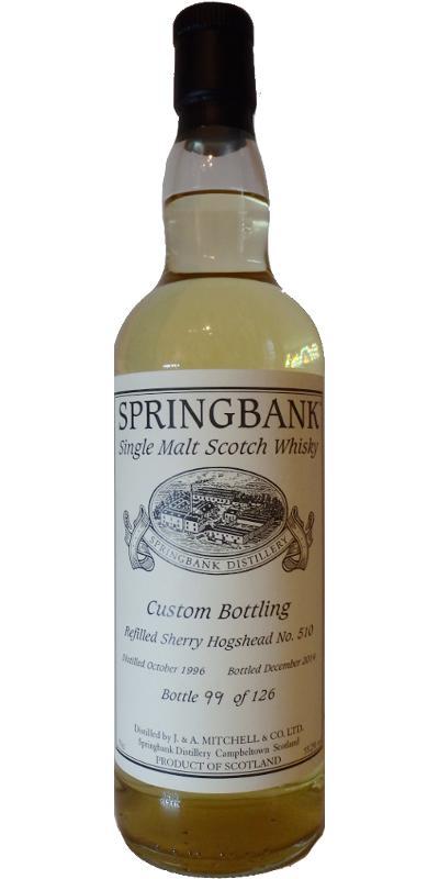 Springbank 1996 Custom Bottling
