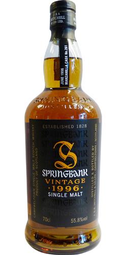 Springbank 1996 Single Cask