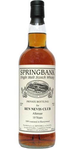 Springbank 1997 Private Bottling