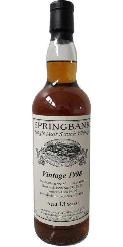 Springbank 1998 Private Bottling