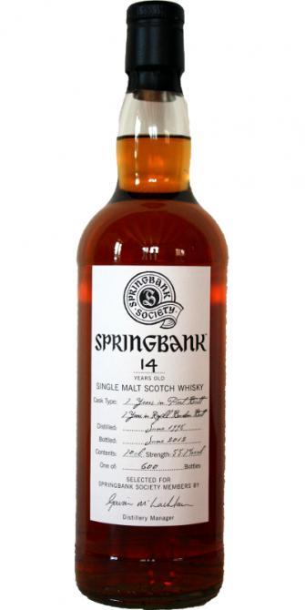 Springbank 1998 Society Bottling