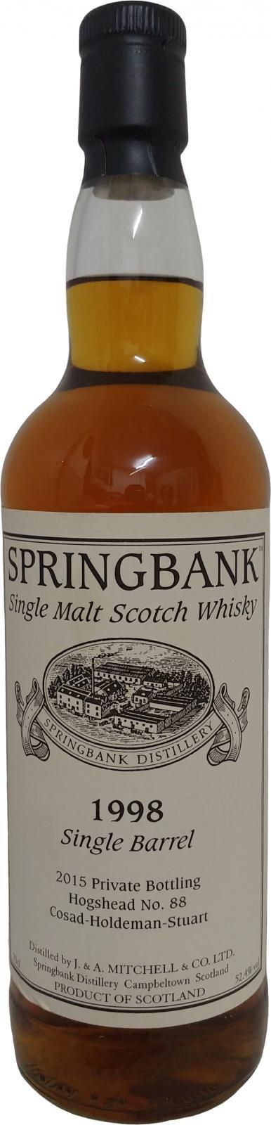 Springbank 1998 Private Bottling
