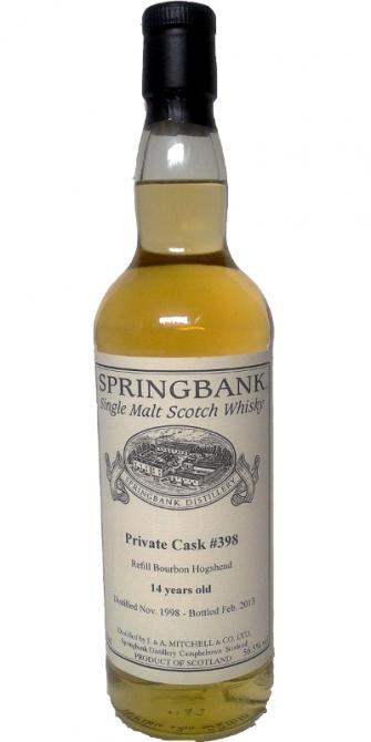 Springbank 1998 Private Cask
