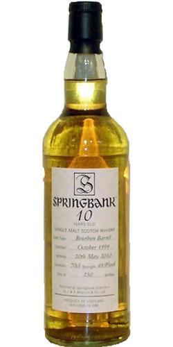 Springbank 1999 Open Day Bottling