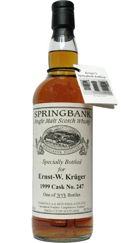 Springbank 1999 Private Bottling Ernst-W. Krüger