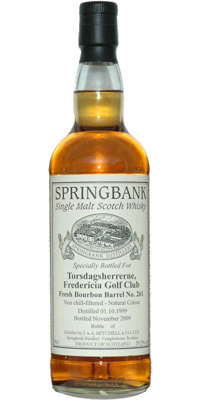 Springbank 1999 Private Bottling Torsdagsherrerne, Fredericia Golf Club