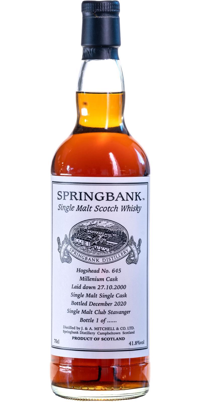 Springbank 2000 Private Bottling