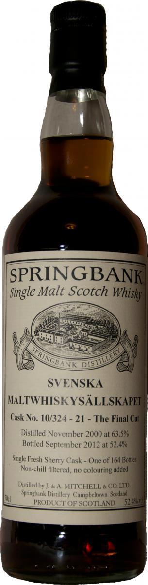 Springbank 2000 Private Bottling