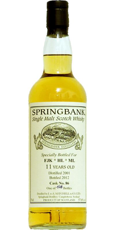 Springbank 2001 Private Bottling
