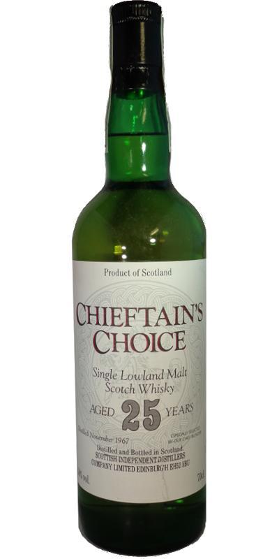 Chieftain's Choice 1967 TSID  Single Lowland Malt