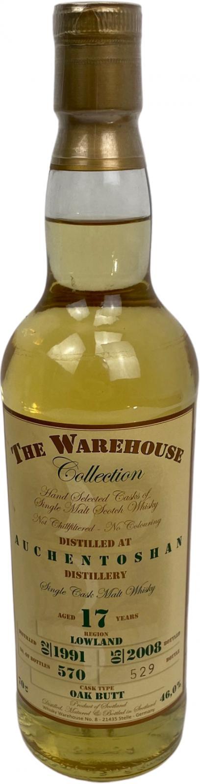 Auchentoshan 1991 WW8  The Warehouse Collection
