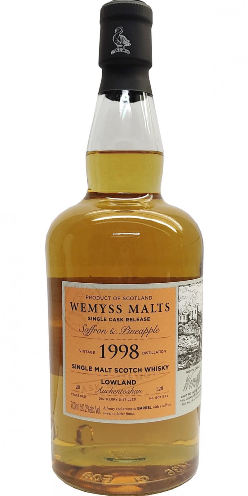 Auchentoshan 1998 Wy  Saffron & Pineapple