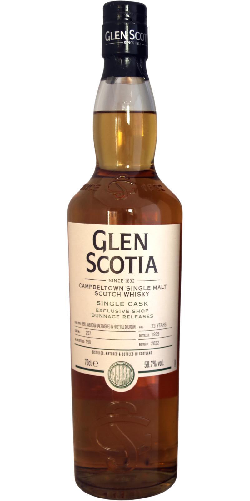 Glen Scotia 1999  Dunnage Tasting