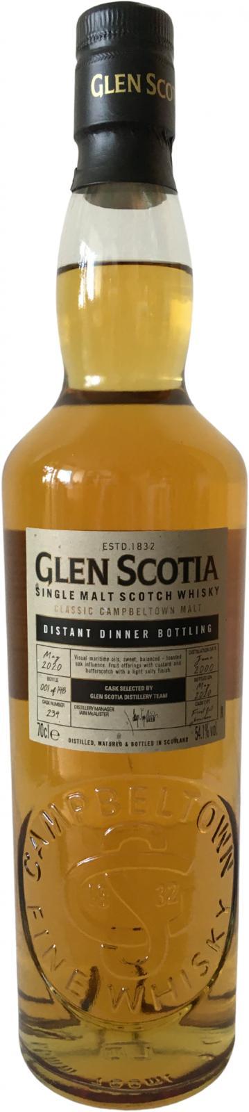 Glen Scotia 2000  Distant Dinner Bottling