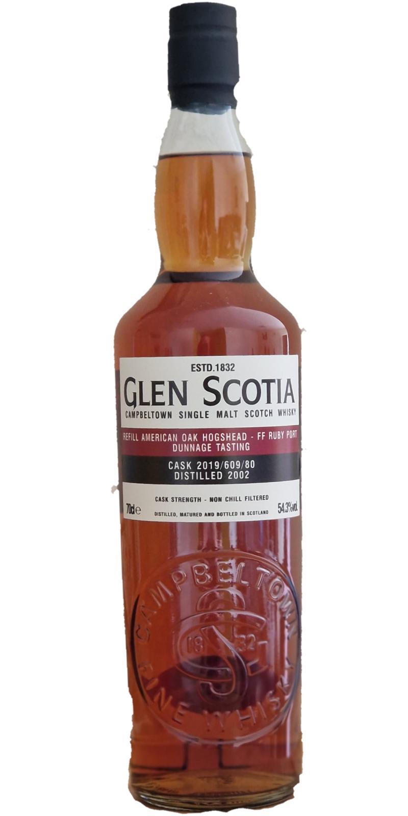Glen Scotia 2002  Dunnage Tasting