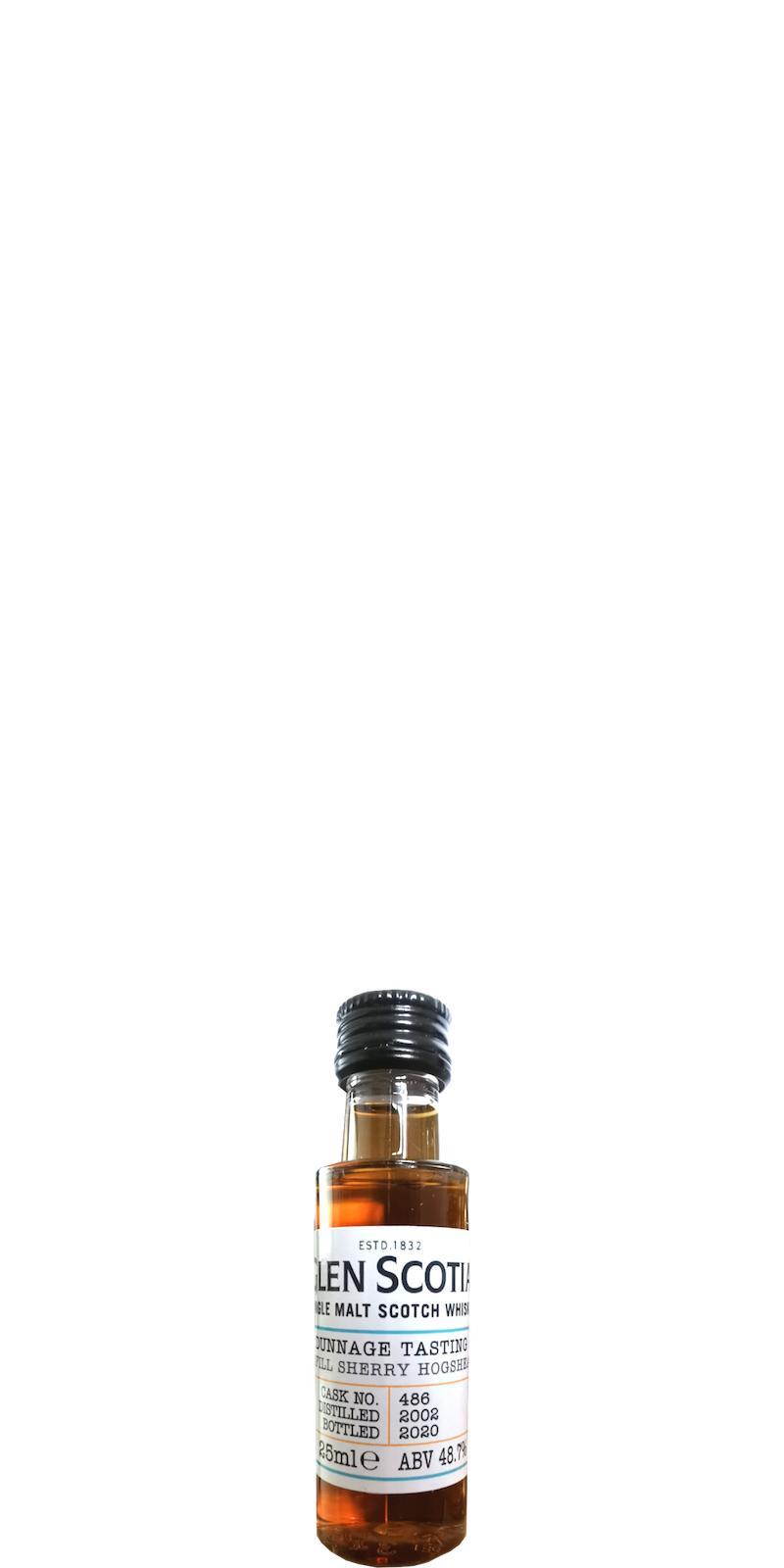 Glen Scotia 2002  Online Dunnage Tasting