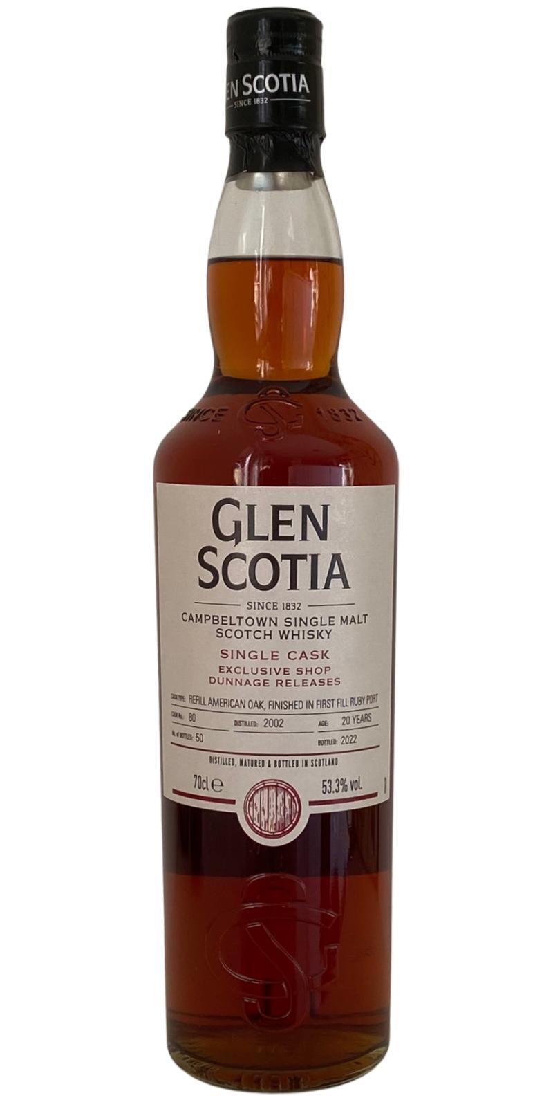 Glen Scotia 2002  Single Cask Exclusive Shop Dunnage Releases